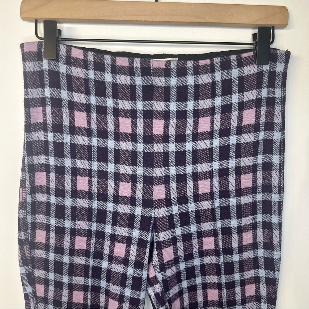 Maeve from Anthropologie Women’s Cropped Flare Pants in Purple Plaid, Size XS - Picture 6 of 13